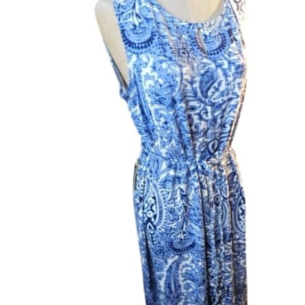 Chico's Size L Large (2) Boho STRETCH Knit Belted Dress NWT - Picture 3 of 4